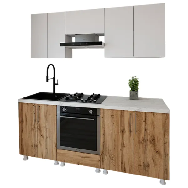 Кухня Smartex K3 ДСП меламин / Дуб темный photo 1 Кухня Smartex K3 ДСП меламин / Дуб темный photo 1