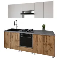 Bucătărie Smartex K3 PAL melaminat / Dark Oak