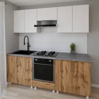 Кухня Smartex K3 ДСП меламин / Дуб темный photo 2