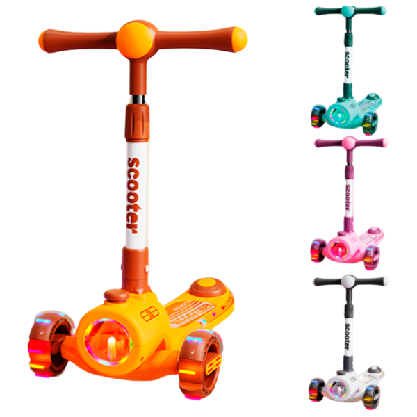 Trotinetă pentru copii cu trei roți Scooter BW2023 (BW2023) 50 kg/ Multicolor photo 1