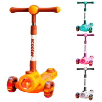 Trotinetă pentru copii cu trei roți Scooter BW2023 (BW2023) 50 kg/ Multicolor