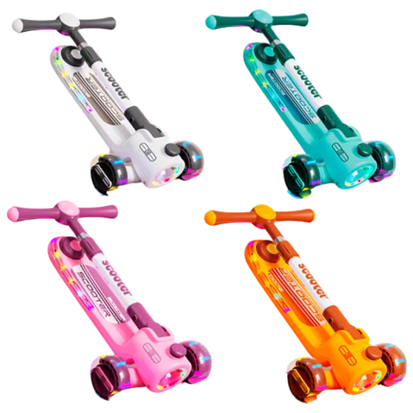 Trotinetă pentru copii cu trei roți Scooter BW2023 (BW2023) 50 kg/ Multicolor photo 2