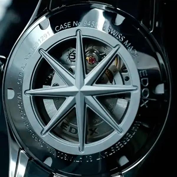 Ceas de mână pentru bărbați Edox 94500-3CA-BUIN Mecanic / 40 mm photo 3 Ceas de mână pentru bărbați Edox 94500-3CA-BUIN Mecanic / 40 mm photo 3
