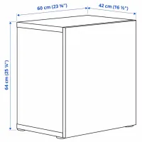 Dulap suspendat Ikea Besta/Laxviken White photo 5