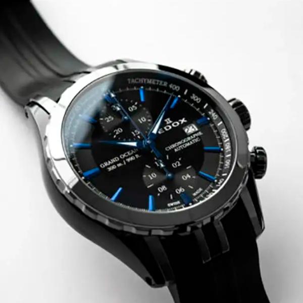 Ceas de mână pentru bărbați Edox 09800-357GNCA-NIBU Mecanic / 43 mm photo 3 Ceas de mână pentru bărbați Edox 09800-357GNCA-NIBU Mecanic / 43 mm photo 3