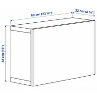 Dulap suspendat Ikea Besta/Laxviken White photo 5