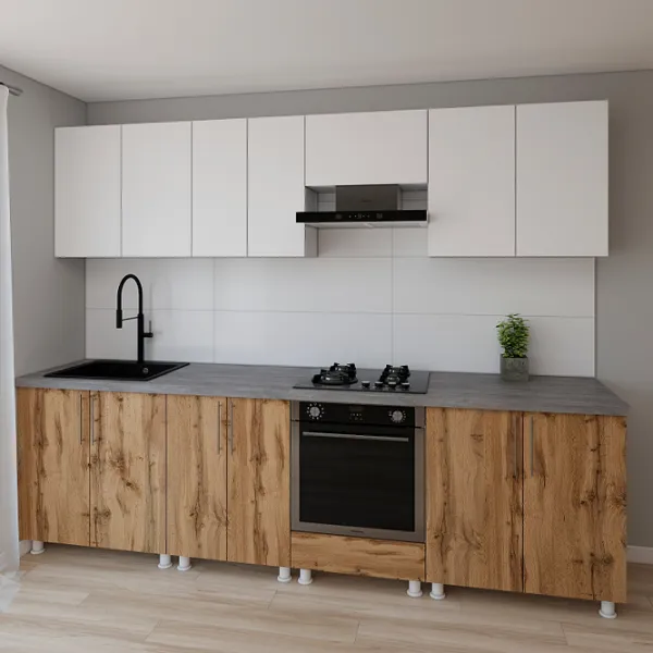 Кухня Smartex K3 ДСП меламин / Дуб темный photo 2