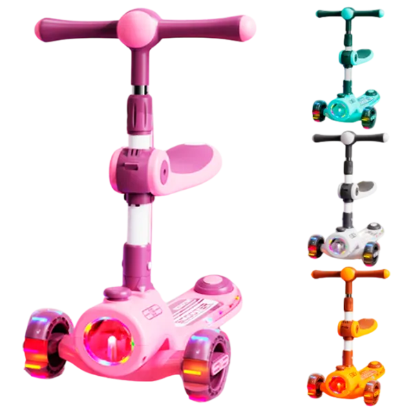 Trotinetă pentru copii cu trei roți Scooter BW2023z (BW2023z) 50 kg/ Multicolor photo 1