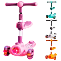 Trotinetă pentru copii cu trei roți Scooter BW2023z (BW2023z) 50 kg/ Multicolor