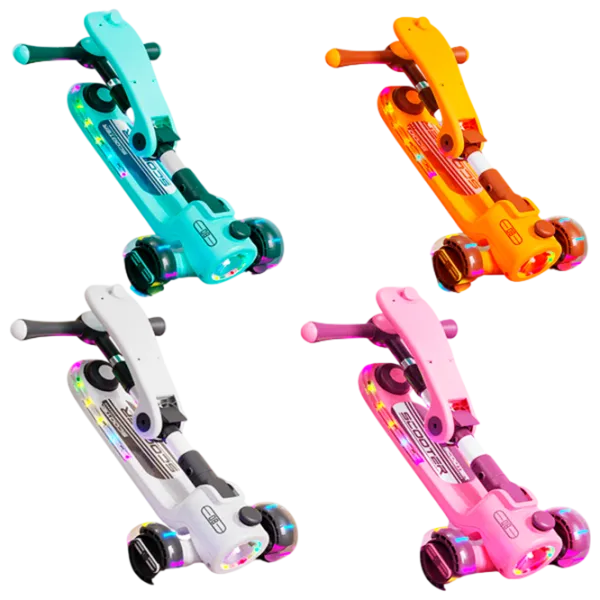 Trotinetă pentru copii cu trei roți Scooter BW2023z (BW2023z) 50 kg/ Multicolor photo 3