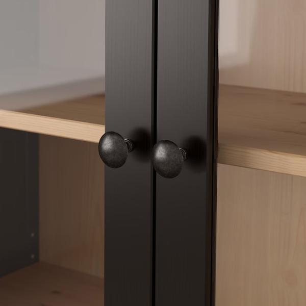 Dulap cu vitrină Ikea Hemnes 3 PAL / Light Brown photo 4