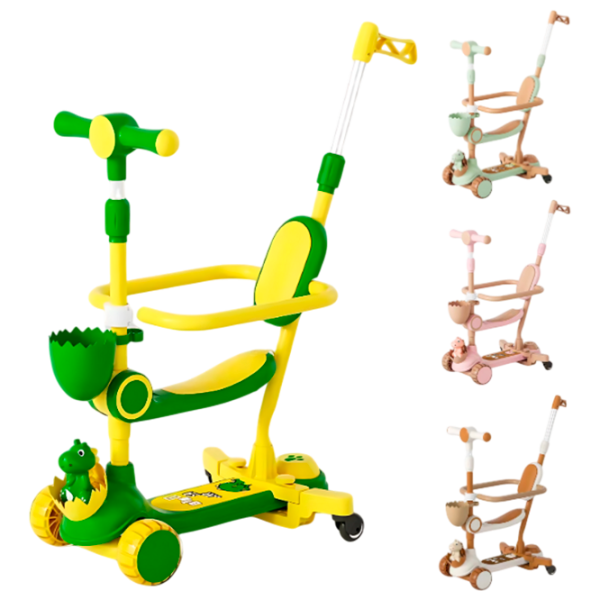 Trotinetă pentru copii cu trei roți Scooter BW812 (BW812) 50 kg/ Multicolor photo 1