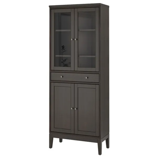 Dulap cu vitrină Ikea Idanas Sticlă / Dark Brown photo 1 Dulap cu vitrină Ikea Idanas Sticlă / Dark Brown photo 1
