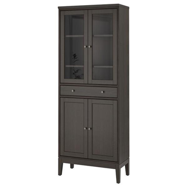 Dulap cu vitrină Ikea Idanas Sticlă / Dark Brown photo 1 Dulap cu vitrină Ikea Idanas Sticlă / Dark Brown photo 1