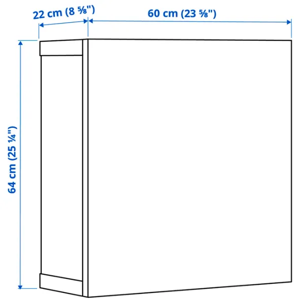 Dulap suspendat Ikea Besta/Selsviken White photo 2