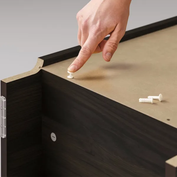 Витрина для гостиной Ikea Billy/Oxberg ДСП / Темно Коричневый photo 3