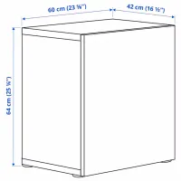 Dulap suspendat Ikea Besta/Smeviken White photo 5