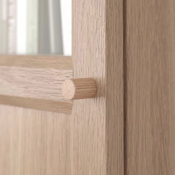 Витрина для гостиной Ikea Billy/Oxberg ДСП / Oak photo 4