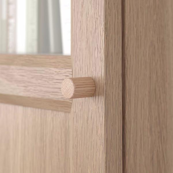 Витрина для гостиной Ikea Billy/Oxberg ДСП / Oak photo 4