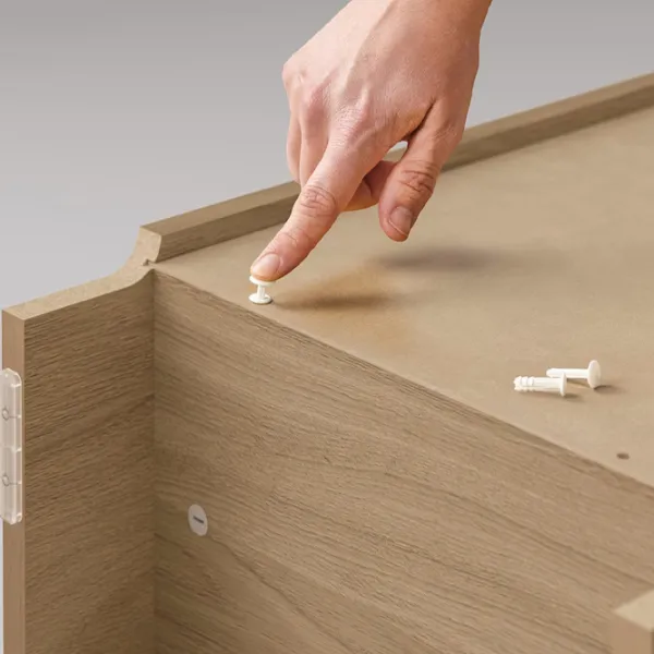 Витрина для гостиной Ikea Billy/Oxberg ДСП / Oak photo 5