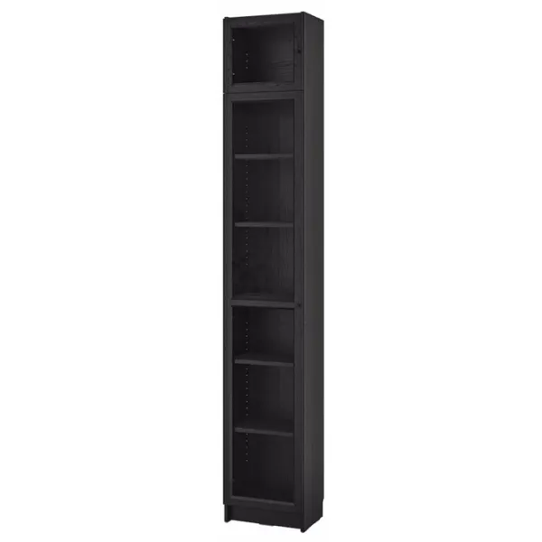 Dulap cu vitrină Ikea Billy/Oxberg PAL / Black photo 1 Dulap cu vitrină Ikea Billy/Oxberg PAL / Black photo 1