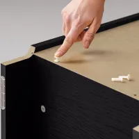 Dulap cu vitrină Ikea Billy/Oxberg PAL / Black photo 4