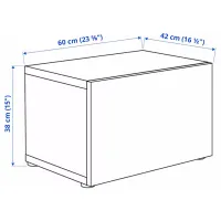 Dulap suspendat Ikea Besta/Sutterviken White photo 5