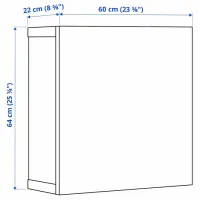 Dulap suspendat Ikea Besta/Laxviken White photo 4