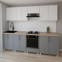 Кухня Smartex K3 ДСП меламин / Серый photo 2