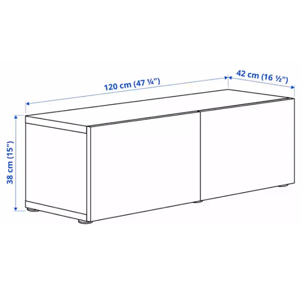 Dulap suspendat Ikea Besta/Sutterviken White photo 4