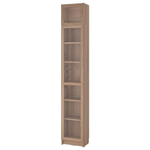 Dulap cu vitrină Ikea Billy/Oxberg PAL / Oak photo 1
