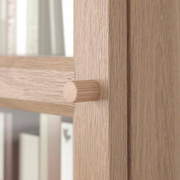 Dulap cu vitrină Ikea Billy/Oxberg PAL / Oak photo 6
