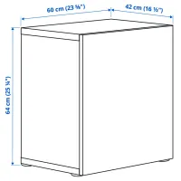 Навесные шкафы Ikea Besta/Hedeviken Коричневый photo 4
