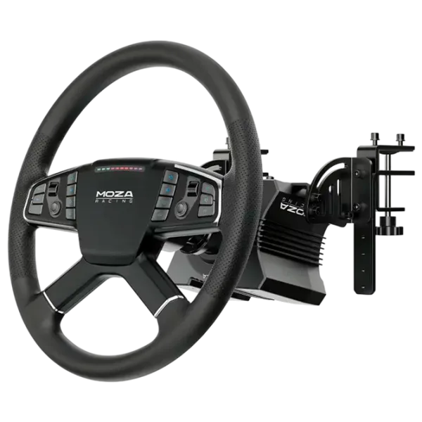 Volan Moza Racing R5 V2 Trucking Bundle Cu fir / 14 buttons / Black photo 3