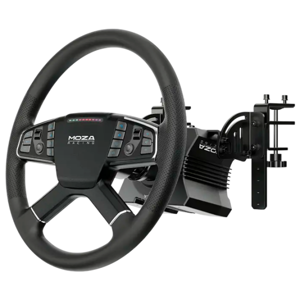 Volan Moza Racing R5 V2 Trucking Bundle Cu fir / 14 buttons / Black photo 3