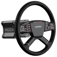 Volan Moza Racing R5 V2 Trucking Bundle Cu fir / 14 buttons / Black photo 4