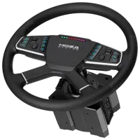 Volan Moza Racing R5 V2 Trucking Bundle Cu fir / 14 buttons / Black photo 6