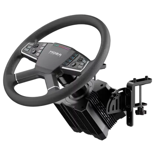 Volan Moza Racing R5 V2 Trucking Bundle Cu fir / 14 buttons / Black photo 8