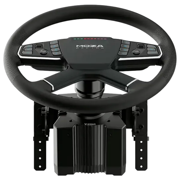 Volan Moza Racing R5 V2 Trucking Bundle Cu fir / 14 buttons / Black photo 9