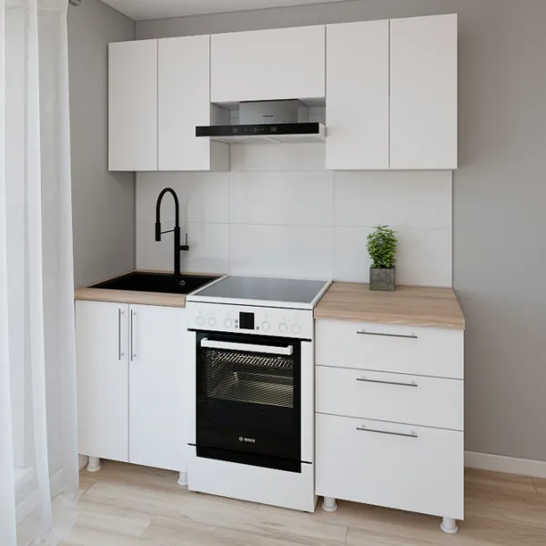 Кухня Smartex K2 ДСП меламин / White photo 2