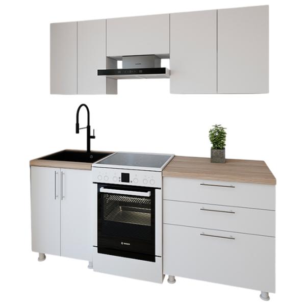 Кухня Smartex K2 ДСП меламин / White photo 1 Кухня Smartex K2 ДСП меламин / White photo 1