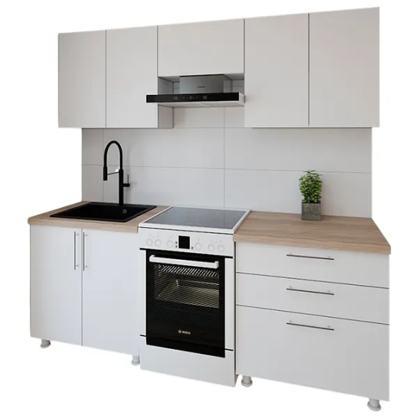 Кухня Smartex K2 ДСП меламин / White photo 1 Кухня Smartex K2 ДСП меламин / White photo 1