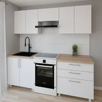 Кухня Smartex K2 ДСП меламин / White photo 2