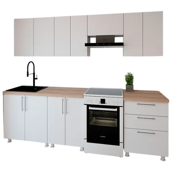 Кухня Smartex K2 ДСП меламин / White photo 1 Кухня Smartex K2 ДСП меламин / White photo 1