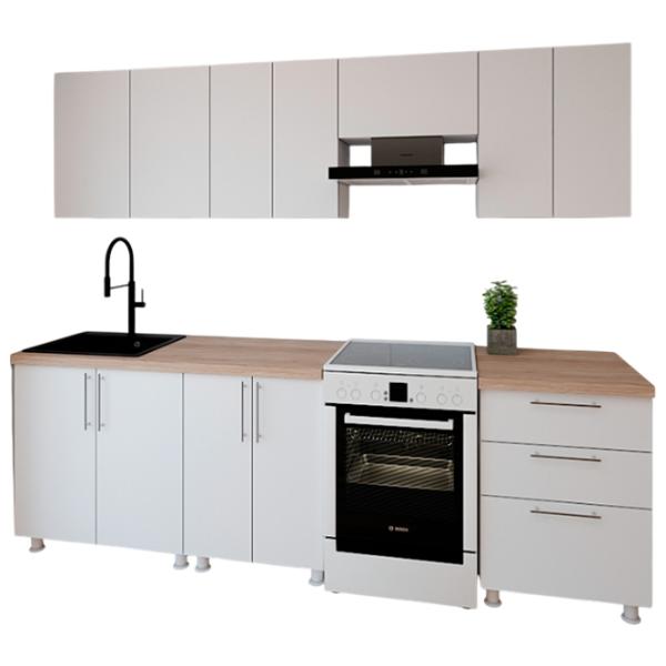 Кухня Smartex K2 ДСП меламин / White photo 1 Кухня Smartex K2 ДСП меламин / White photo 1