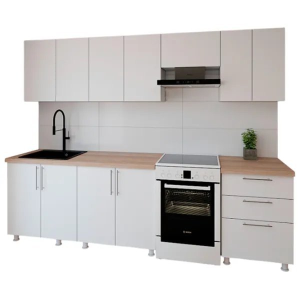 Кухня Smartex K2 ДСП меламин / White photo 1 Кухня Smartex K2 ДСП меламин / White photo 1