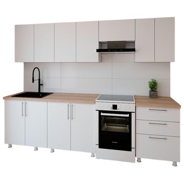 Кухня Smartex K2 ДСП меламин / White photo 1 Кухня Smartex K2 ДСП меламин / White photo 1