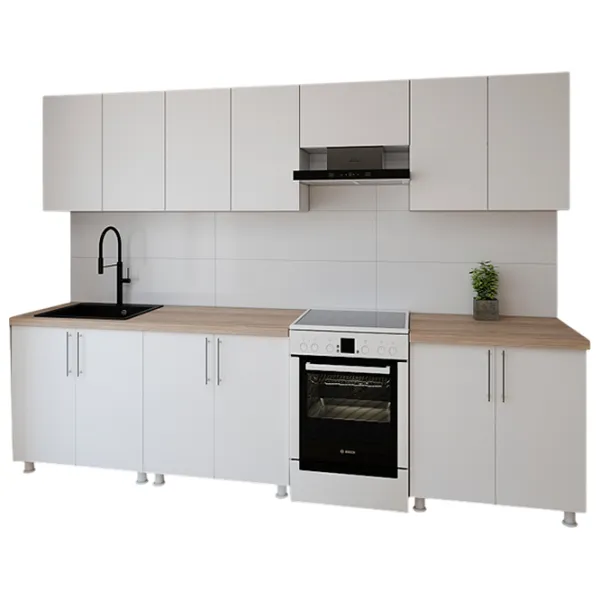 Кухня Smartex K2 ДСП меламин / White photo 1