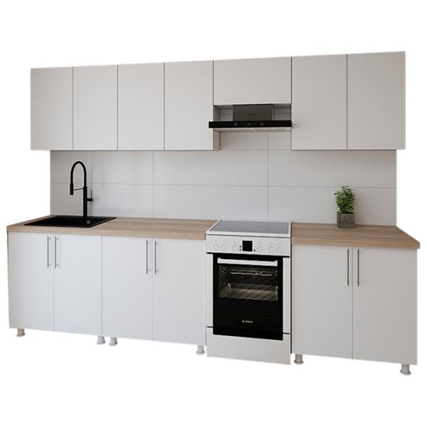 Кухня Smartex K2 ДСП меламин / White photo 1