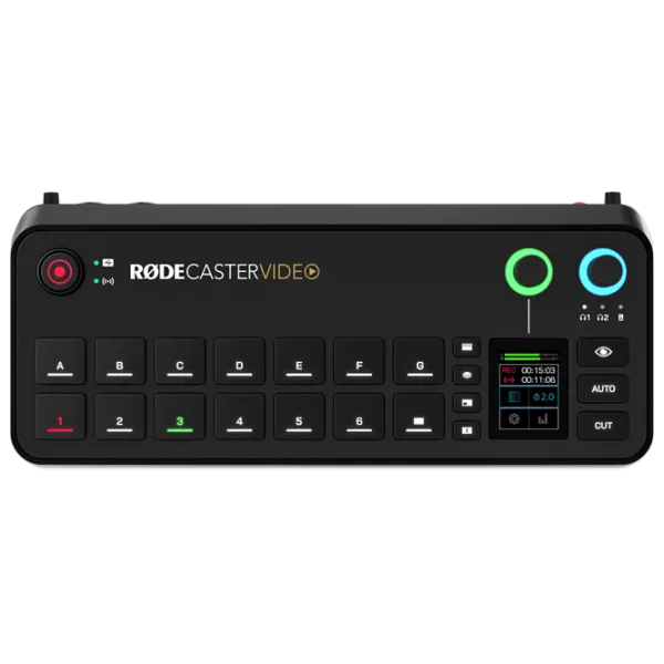 Mixer Rode Rodecaster Video activ / 20 Hz - 20 kHz / Black photo 2 Mixer Rode Rodecaster Video activ / 20 Hz - 20 kHz / Black photo 2